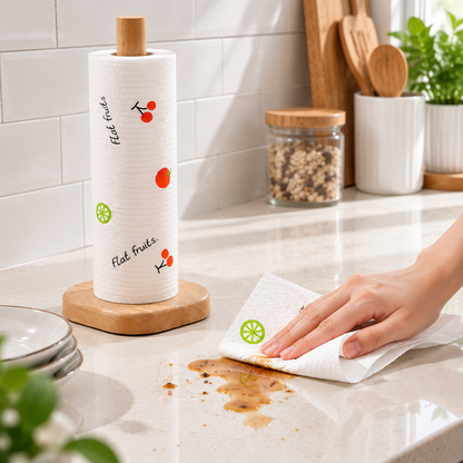 Disposable Kitchen Cleaning Cloths Roll, Thickened Household Cleaning Towels, Water‑Absorbent &amp; Oil‑Removing Multi‑Purpose Wipes