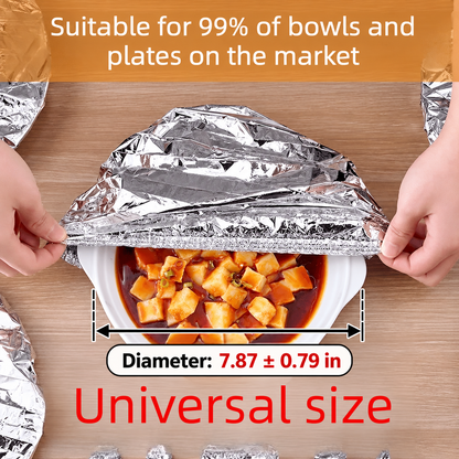 Aluminum foil heat-retaining covers
