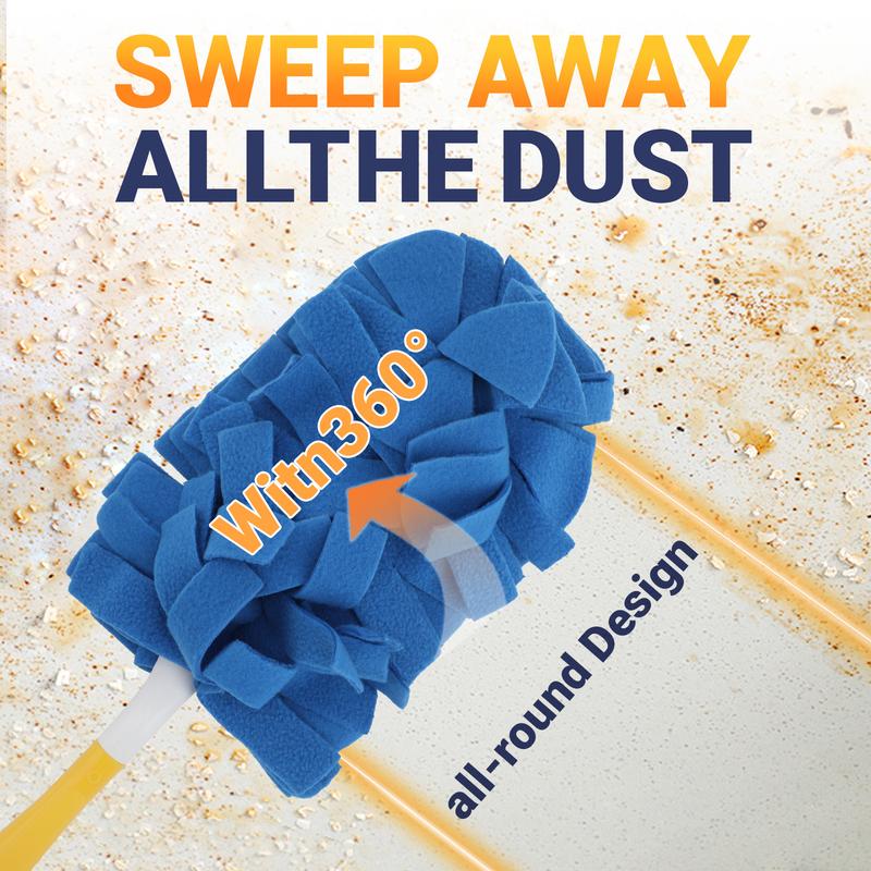 360‑Degree Duster Replacement Cloth Cover, Dual‑Use for Wet and Dry Cleaning
