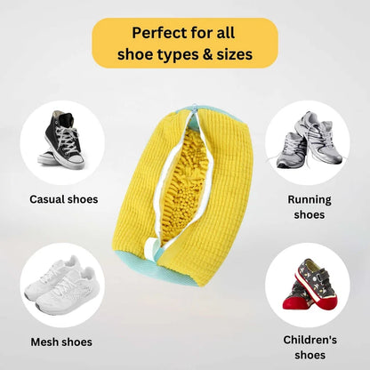 Shoe Washing Laundry Bag, Washing Machine‑Safe Reusable Shoe Protector Bag for Household Shoe Cleaning