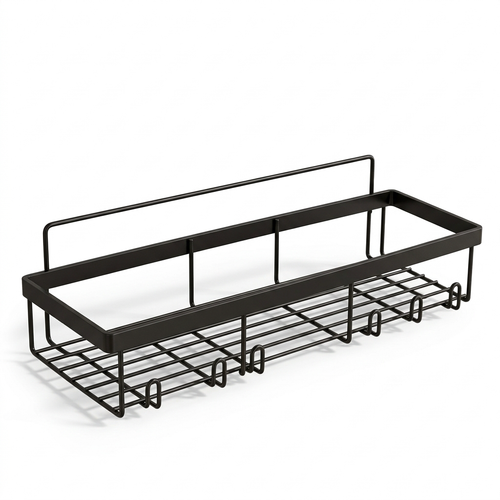 Modern No-Drill Bathroom Storage Rack 3-Tier Wall Mounted Organizer for Toiletries and Daily Essentials